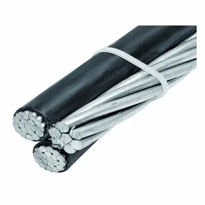 Free Sample Aerial Bundled Cables (ABC) 0.6/1kv Aluminum/XLPE/PVC/PE Overhead ABC Cable NFC33/ANSI