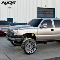 Jantes forgées NJQS personnalisées Super Single Truck 22x12 24x12 24x14 26x14 26x16 26x14 8x170 6x139.7 pour F250 F150 Silverado 1500