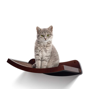 Factory Eco-friendly Wooden Storage Rack Shelves Wall Shelf Bed Wood Toy Board Wall Mounted Cat Scratcher Shelf