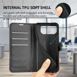 Funda abatible de cuero Pu para Asus <span class=keywords><strong>Rog</strong></span> <span class=keywords><strong>Phone</strong></span> <span class=keywords><strong>6</strong></span> 3 Lichee, billetera - Product Image 5