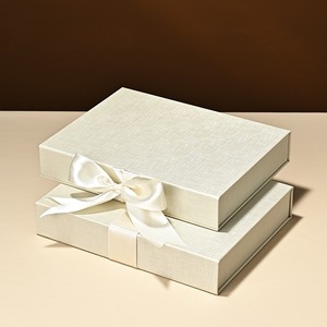 Custom Jewelry <b>storage</b> box, flip cover creative ribbon design ring necklace jewelry display gift box - Product Image 1