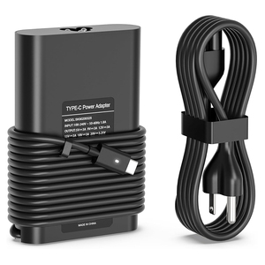 45W 65W Ultra Light <b>USB</b>-C PD Charger For Dell Inspiron Latitude Ultrabook, Multi <b>Plug</b> With Full Safety Certifications - Product Image 1