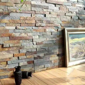 Tùy Chỉnh Mô Hình Bề Mặt Đầy Màu Sắc Mộc Mạc Thạch Anh Đá Tự Nhiên Tường Ốp Cho Phòng Tắm Và Phòng Khách Bên Ngoài Trang Trí - Product Image 4