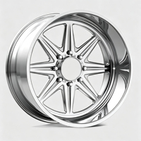 Nouvelles jantes en alliage d'aluminium forgé à profil profond, finition brillante, ajustement universel 22x12 24x14 26x16 6x139.7 8x170 pour 4x4, SUV, pick-up, jantes sport
