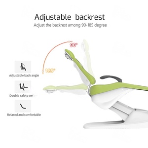 Fauteuil dentaire ergonomique de luxe avec éclairage LED, équipement de traitement dentaire électrique pour usage clinique - Product Image 4