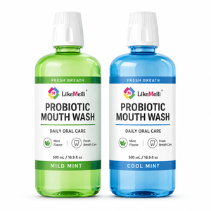 Enjuague Bucal Probiótico de 500 ml, Menta Suave, Menta Refrescante, Aliento Fresco, Cuidado Bucal Diario, Sensación de Frescura Bucal, Sabor a Menta, Botella de Enjuague para Uso Doméstico - Product Image 1