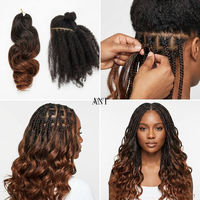 Extensions de cheveux synthétiques ondulés de 24 pouces, très demandées, pour tresses, extensions de cheveux en vrac, doux et ondulés, pour coiffure DIY