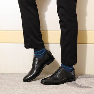 Handgemaakte Kant-Up Echt Leder Oxford Mannen Schoenen Hand Geverfd Mooie Ontwerp Voor Wedding Party Office Mode Schoenen - Product Image 4