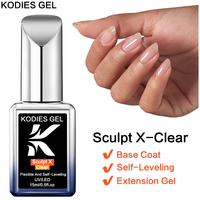 KODIES Biabs Builder UV Nail Gel – Bouteille de Gel UV pour Ongles avec Logo Personnalisé, Transparent, Renforçant, Extension, Base Coat, Fournitures de Sculpture