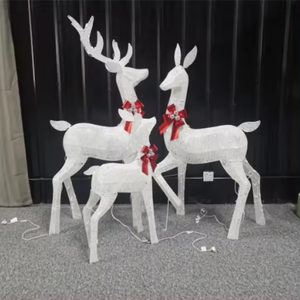 Lumière décorative de Noël en plein air, paysage de vacances personnalisé, motif de <span class=keywords><strong>cerf</strong></span> 3D - Product Image 3
