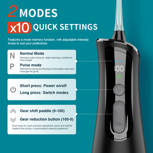 <span class=keywords><strong>Irrigador</strong></span> Bucal Portátil OEM para Limpieza <span class=keywords><strong>Dental</strong></span>, Presión Graduable, Resistente al Agua IPX7 - Product Image 4