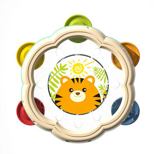 Tambourin et tambour à main pour enfants, instrument de percussion, jouet éducatif pour bébé - Product Image 1