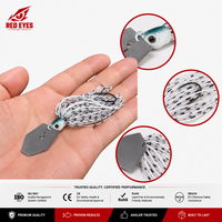 Red Eyeds Échantillon Gratuit 10cm 11g Spinnerbait à Lame Rotative, Jig à Jupe, Appât Réaliste Anti-Emmêlement pour la Pêche au Bar, Vente en Gros