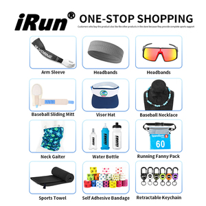 Cinta para la Cabeza Deportiva <span class=keywords><strong>IRun</strong></span> para Correr, Fútbol, Tenis, Absorbente de Sudor, con Logotipo Bordado Personalizado, de Algodón y Felpa - Product Image 6