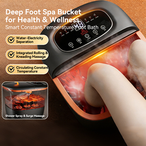 Balde Elétrico Dobrável para Banho de Pés com Temperatura Constante, Aquecimento Automático, Controle Remoto Sem Fio e Função de Massagem para Uso Doméstico - Product Image 2
