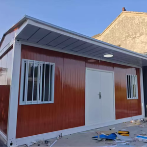 Contenitore portatile di lusso modulare prefabbricato Flat Pack case Ready staccabile Villa negozio Hotel pannello Sandwich Hall - Product Image 2