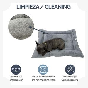 Cuccia per cani Yommy, materasso ortopedico piccolo, supporto articolare, blu, 49x29x5 cm - Product Image 6