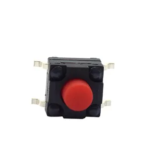 Mini botão de ligamento para interruptor, botão de ligação, auto-travamento, à prova d' água ip67, 6*6, 4 pinos, interruptor tático, micro interruptor momentâneo