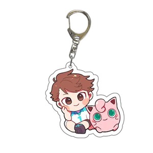 74 styles de porte-clés en acrylique d'anime, artisanat en plastique de dessin animé, bijoux, <span class=keywords><strong>Haikyuu</strong></span> Hinata Shoyo <span class=keywords><strong>Oikawa</strong></span> Tooru Tobio - Product Image 6