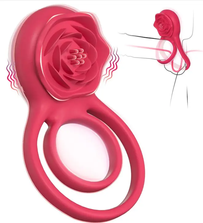 Di alta qualità coppie di controllo remoto per adulti giocattoli del sesso per gli uomini vibranti rosa pene anello del cazzo