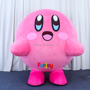 2m Walking Inflatable <strong>Kirby</strong> Mascot <strong>Costume</strong> Cartoon Character <strong>Kirby</strong> <strong>Costume</strong> for Adults - Product Image 3