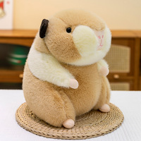 Peluches mignonnes et douces de cochon d'Inde, animaux en peluche super doux et mignons de type Capybara, poupées en peluche de cochon pour soulager le stress