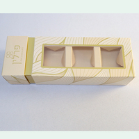 Carton de chocolat estampage à chaud gaufrage fenêtre en PVC matériaux recyclés écologiques