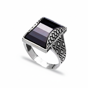 Onyx Gemstone Authentic <b>Men</b> <b>Ring</b> Turkish Wholesale Handmade Ottoman Design 925 Sterling <b>Silver</b> for <b>Men</b> - Product Image 2