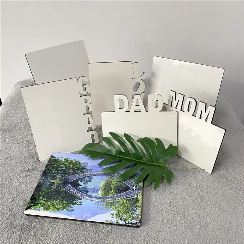 high quality DIY blanks sublimation MDF cardboard wooden MDF Photo Panel for Sublimation Heat Transfering and Screen Printing