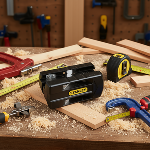 Cortador de bordes Stanley con cuchilla metálica de 100 mm para cortar madera - Product Image 3