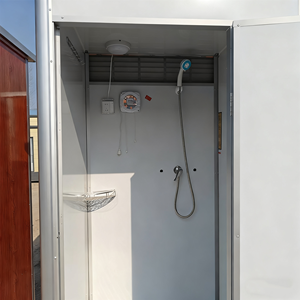 Cabina de ducha moderna Bloque de baño exterior Ducha prefabricada Cuarto de ducha portátil para sitio de construcción - Product Image 5