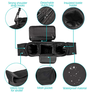 Nueva Bolsa Organizadora Universal para Cochecito <span class=keywords><strong>de</strong></span> Bebé con Bolsa para Teléfono Desmontable y Correa para el Hombro, Compatible con Cochecitos <span class=keywords><strong>de</strong></span> Bebé - Product Image 5