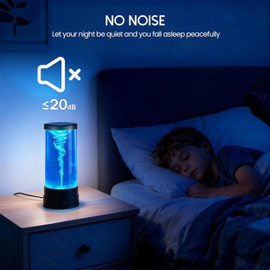 Lampe LED Tornado à Alimentation USB, Lumière LED Multicolore, Lampe Tornado Rotative à 7 Couleurs Changeantes pour Décoration de Chambre d'Étudiant, Jouet de Bureau Hypnotique - Product Image 4