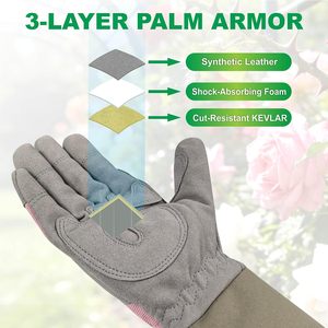 Guantes de Podar Frigg Rose, Ambidiestros, Recubiertos de Nitrilo, ANSI/ISEA Nivel de Corte 3, Puño Extra Largo, Protección Contra Espinas para Jardinería - Product Image 2