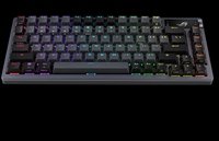 Nouveau clavier ROG Azoth 75 connexion tri-mode pré-lubrifiée échangeable à chaud avec écran OLED SpeedNova 2.4 GHz avec bouton de commande