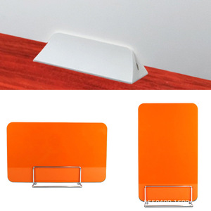 ฉากกั้นโต๊ะแบบเคลื่อนย้ายได้ ทำจากโลหะ ขนาด 100x150 มม. 100x240 มม. สำหรับสำนักงาน พกพาได้ ใช้สำหรับสอบ พร้อมขายึด - Product Image 3