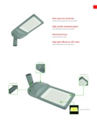 Lampadaire LED extérieur en aluminium sur mesure, 200W, 6000K, pour jardin et route - Nouveauté promotionnelle