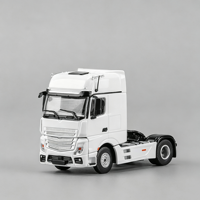 Modèle de cabine de camion à l'échelle 1:64 de haute qualité, en alliage, statique, à monter soi-même, jouet moulé sous pression, souvenir d'entreprise, collection, décoration de bureau