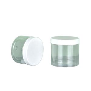 Emballage cosmétique alimentaire en gros 250ml 300ml 400ml 450ml 500ml Pot en plastique transparent pour crème cosmétique avec couvercle blanc ou noir - Product Image 4