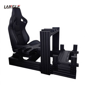 Nouvellement conception noir profilé en aluminium cadre Moza R5 roue de course <span class=keywords><strong>Sim</strong></span> course plate-forme voiture avion conduite Fanatec course <span class=keywords><strong>Sim</strong></span> Dd roue - Product Image 1