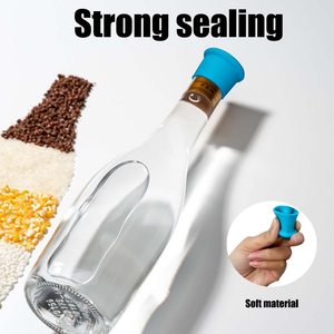 Hot bán thực phẩm lưu trữ rượu bia Saver <span class=keywords><strong>cap</strong></span> Silicone phổ nắp chai Silicone rượu vang chai Stopper - Product Image 4