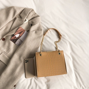 Da túi xách cho phụ nữ thời trang đơn giản phụ nữ vai túi sang trọng cá sấu mô hình PU OPP Túi chuỗi đầu tiên bản sao túi thời trang - Product Image 4