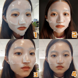 Masques <span class=keywords><strong>Peel</strong></span>-<span class=keywords><strong>Off</strong></span> 3-en-1 à l'Acide Hyaluronique et au Bio-Collagène Hydrogel, Lissant, Exfoliant et Raffermissant, avec Logo Personnalisé, Effet Cristal - Product Image 4