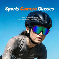 Lunettes intelligentes avec caméra IA, lunettes de traduction, lunettes de soleil de sport étanches avec caméra pour l'enregistrement vidéo