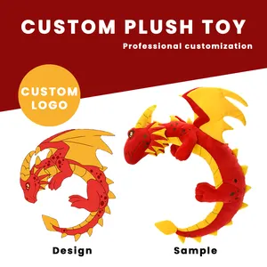 Custom Cartoon Dier Anime Dragon Speelgoed Knuffels Op Maat Knuffels Maken Je Eigen Film Afgeleide Pluche