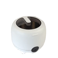 Nettoyeur dentaire ultrasonique portable électrique M4 mini 45 kHz pour prothèses dentaires et appareils de rétention en acier inoxydable 200 ml pour usage domestique et automobile