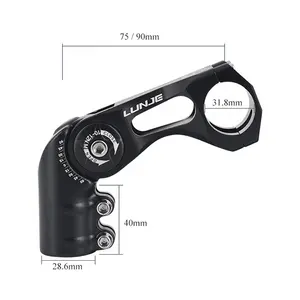 LUNJE Bicycle Parts 3D Forged Aluminium alloy 31.8mm Adjustable Bicycle Stem