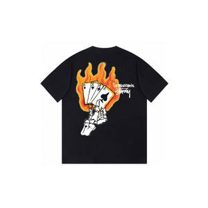 Camiseta de Manga Corta para Hombre y Mujer, 100% Algodón, Estampado de Letras, Corte Holgado, 280 Gramos - Product Image 5