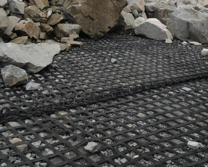 Cường độ cao <span class=keywords><strong>polyester</strong></span> <span class=keywords><strong>geogrid</strong></span> <span class=keywords><strong>PVC</strong></span> tráng cho gia cố đất và nền tảng ổn định hàng rào - Product Image 6