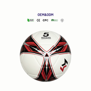 Balón <span class=keywords><strong>de</strong></span> Fútbol Profesional <span class=keywords><strong>de</strong></span> Entrenamiento, Diseño <span class=keywords><strong>de</strong></span> Diamantes en Negro y Rojo, Talla 5, PU, Termosellado, en Stock - Product Image 2